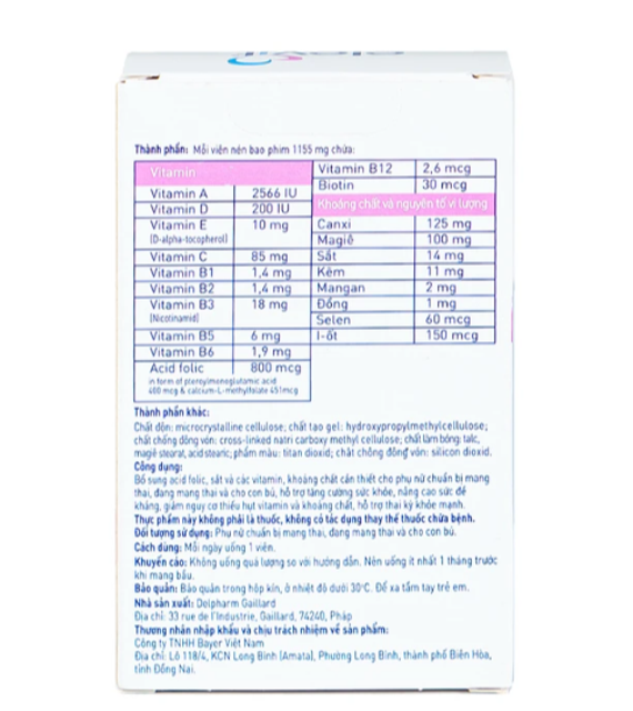 Vi&ecirc;n uống Elevit Bayer