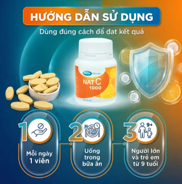 Vi&ecirc;n uống Nat C Mega We Care