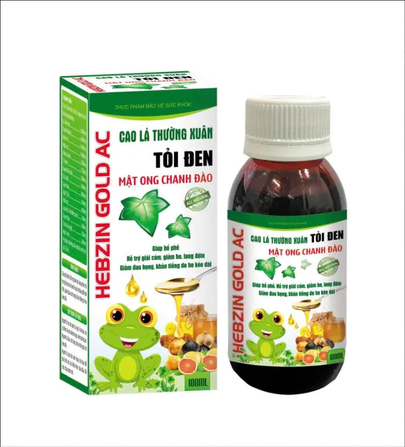 HEBZIN GOLD AC cao l&aacute; thường xu&acirc;n tỏi đen mật ong chanh đ&agrave;o