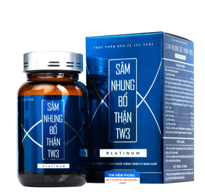 Vi&ecirc;n uống S&acirc;m Nhung Bổ Thận TW3 Platinum