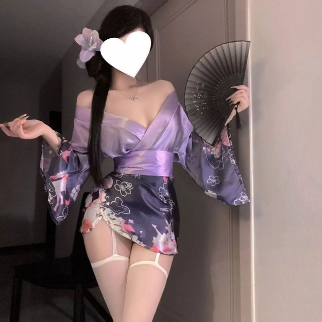 Đồ Ngủ Kimono Nhật Bản T&iacute;m
