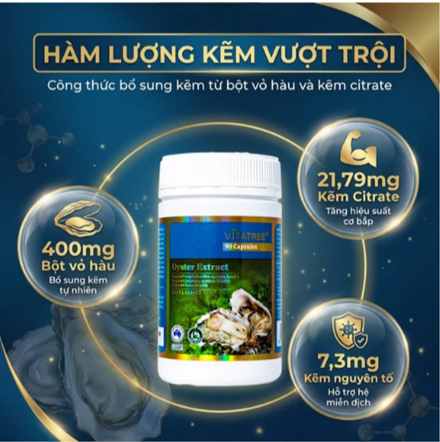 Vi&ecirc;n uống Vitatree Oyster Extract