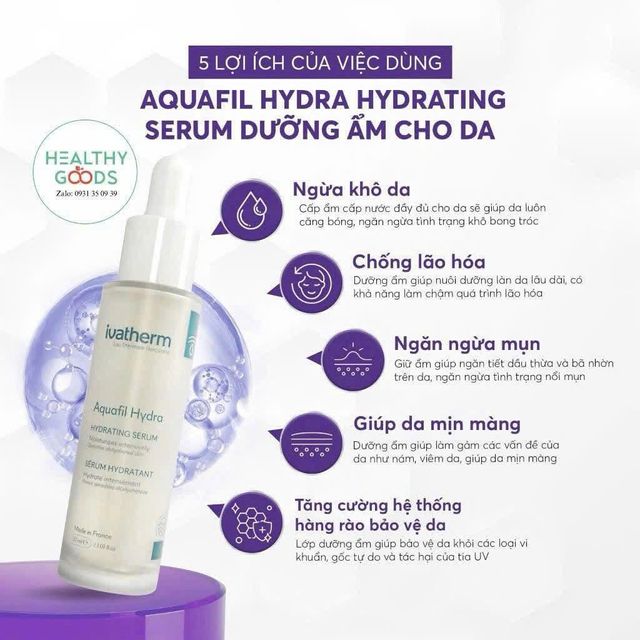 SERUM CẤP ẨM IVATHERM AQUAFIL HYDRA