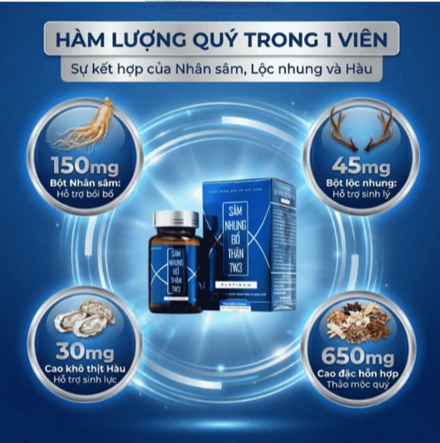 Vi&ecirc;n uống bổ Thận TW3 Platinum 3