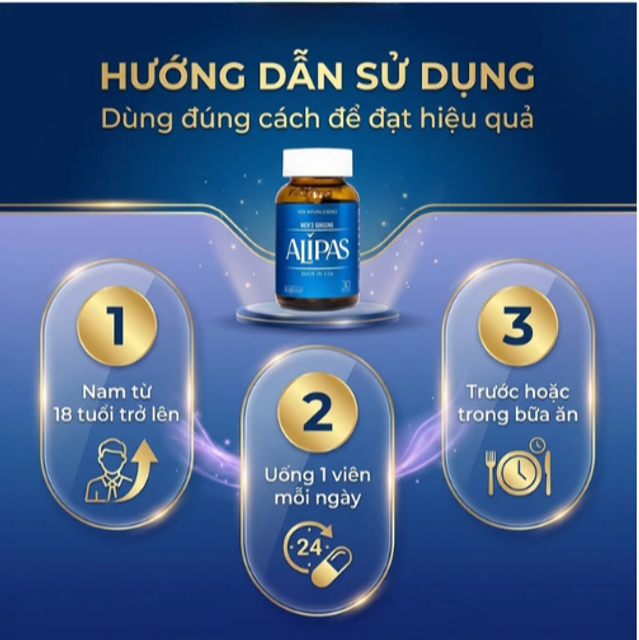 Vi&ecirc;n uống tăng cường sức khoẻ ph&aacute;i mạnh Ecogreen Men&rsquo;s Ginseng Alipas - H&igrave;nh ảnh 5