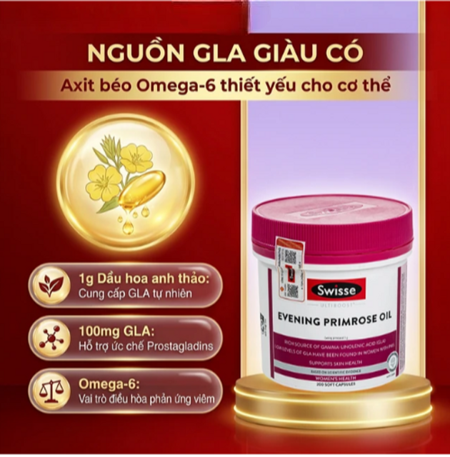 Vi&ecirc;n uống Evening Primrose Oil Swisse