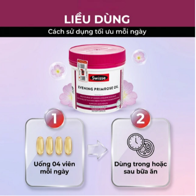Vi&ecirc;n uống Evening Primrose Oil Swisse