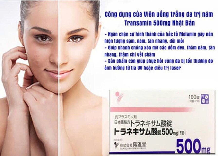 Vi&ecirc;n Uống Dưỡng Trắng Da Hỗ Trợ Giảm N&aacute;m Transamin