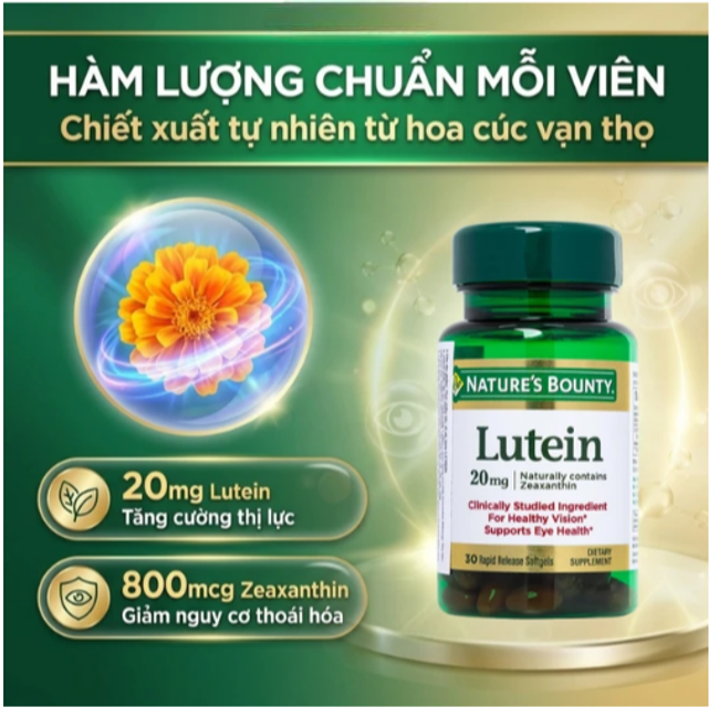 Vi&ecirc;n uống Lutein Nature's Bounty