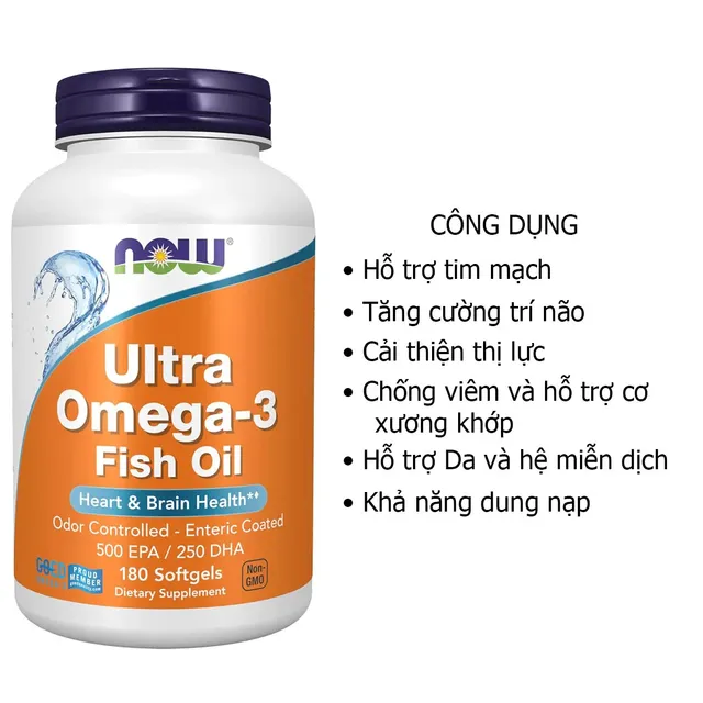 Vi&ecirc;n nang dầu c&aacute; NOW