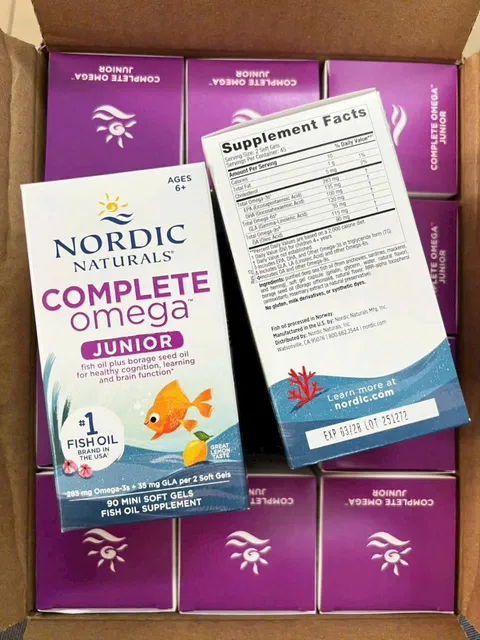 Dầu c&aacute; Omega-3 cho trẻ em Nordic Naturals Complete Omega Junior