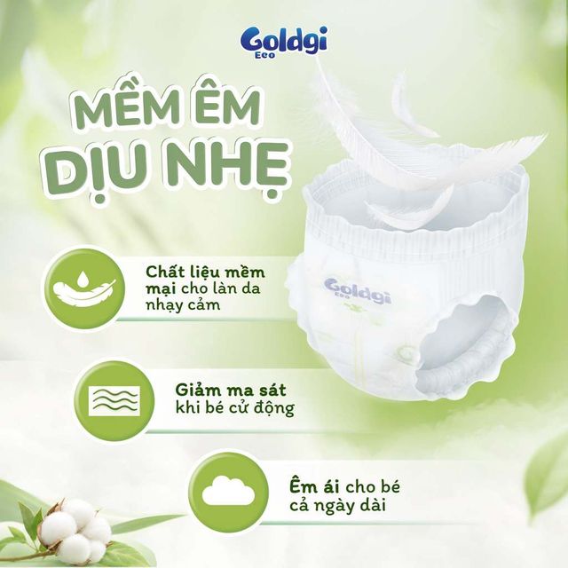 Bỉm quần Goldgi Eco si&ecirc;u mỏng nhẹ