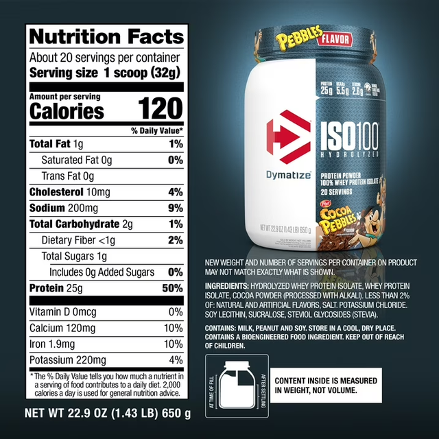 H&igrave;nh ảnh Bột protein whey thủy ph&acirc;n Dymatize ISO100