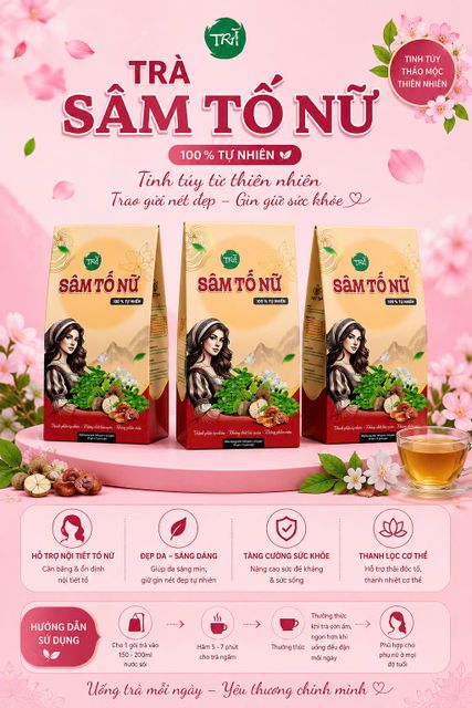 Bổ sung nội tiết tố nữ S&acirc;m tố nữ H&Agrave;ng ch&iacute;nh h&atilde;ng hộp 90gram