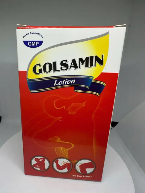 Dầu n&oacute;ng xoa b&oacute;p Golsamin Lotion - Chai 50ml