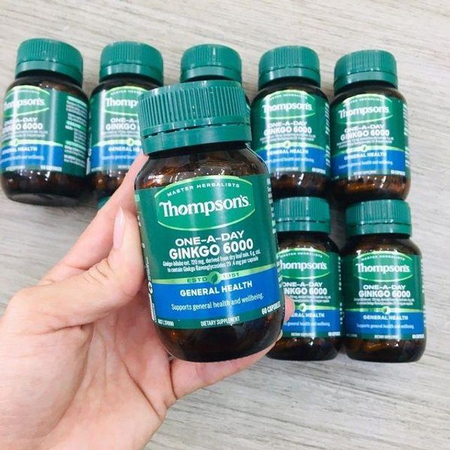 Vi&ecirc;n bổ n&atilde;o Ginkgo 6000mg Thompsom's
