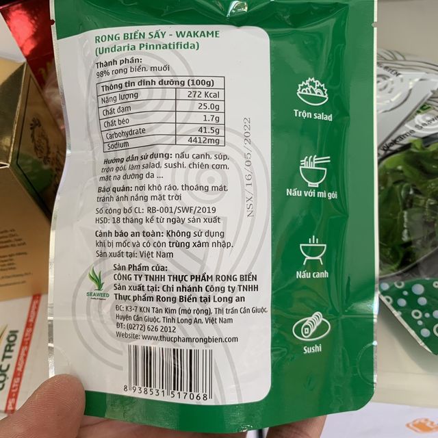 Rong biển Wakame g&oacute;i 20g - sản phẩm chất lượng