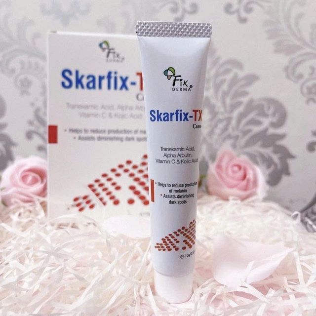 Kem Dưỡng S&aacute;ng Da Mờ Th&acirc;m Mụn N&aacute;m Fixderma Skarfix-TX Cream 15g
