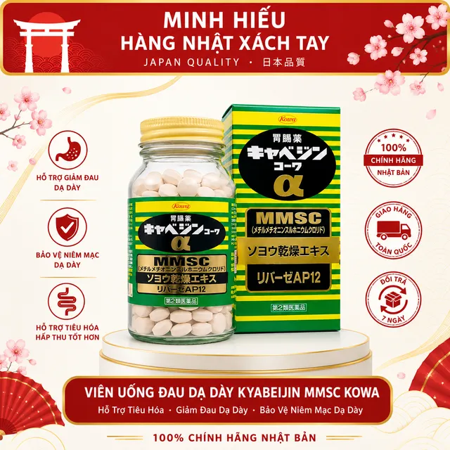Vi&ecirc;n Uống Đau Dạ D&agrave;y Kyabeijin MMSC Kowa