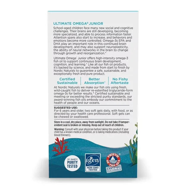 Vi&ecirc;n nang mềm Nordic Naturals Ultimate Omega Junior