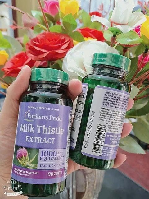 Thải độc gan Mỹ milk thistle 90V - H&atilde;y chăm s&oacute;c gan của bạn