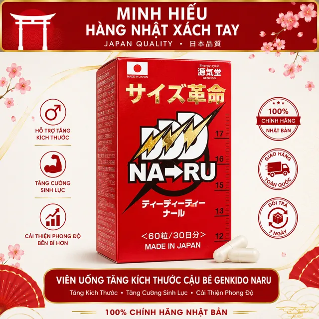 Vi&ecirc;n Uống Tăng K&iacute;ch Thước CẬU B&Eacute; Genkido Naru Nhật Bản