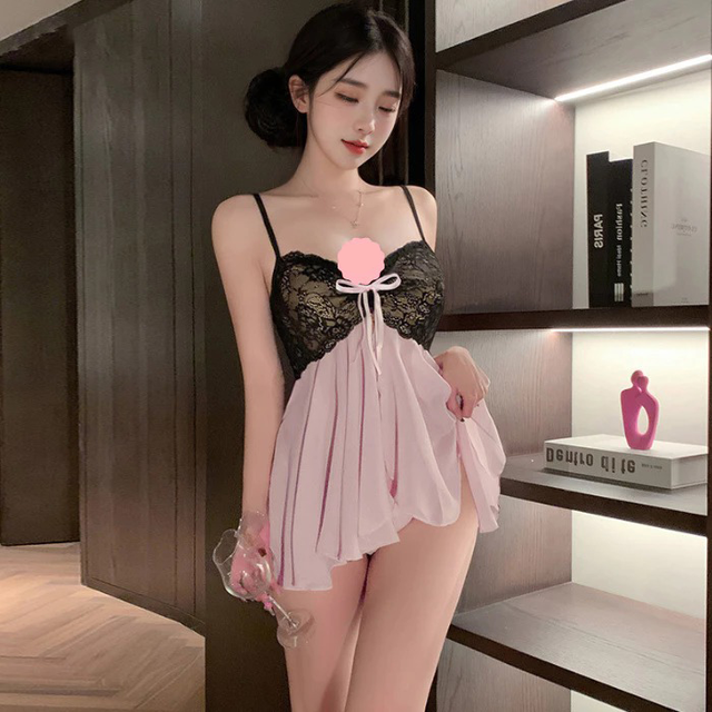 V&aacute;y Ngủ Sexy Ren Xuy&ecirc;n Thấu Xẻ T&agrave; Cực Xinh Gợi Cảm Đầm Tiểu Thư N130