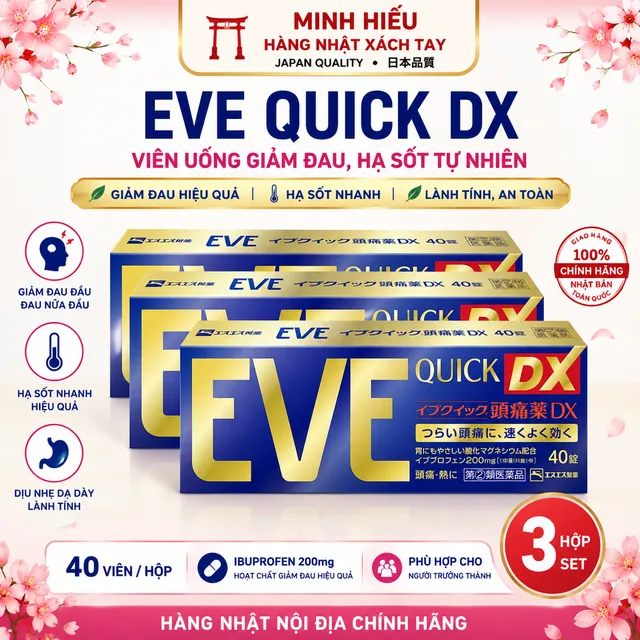 VI&Ecirc;N UỐNG GIẢM ĐAU HẠ SỐT EVE QUICK