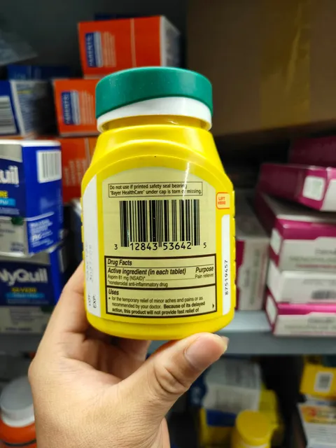 Chống chỉ định Bayer Low Dose Aspirin 81mg