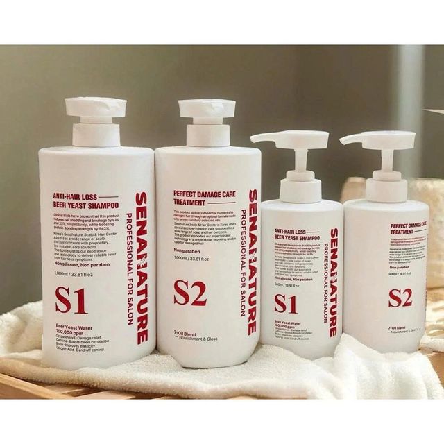 Cặp dầu gội xả SENANATURE ANTI-HAIR LOSS BEER YEAST SHAMPOO
