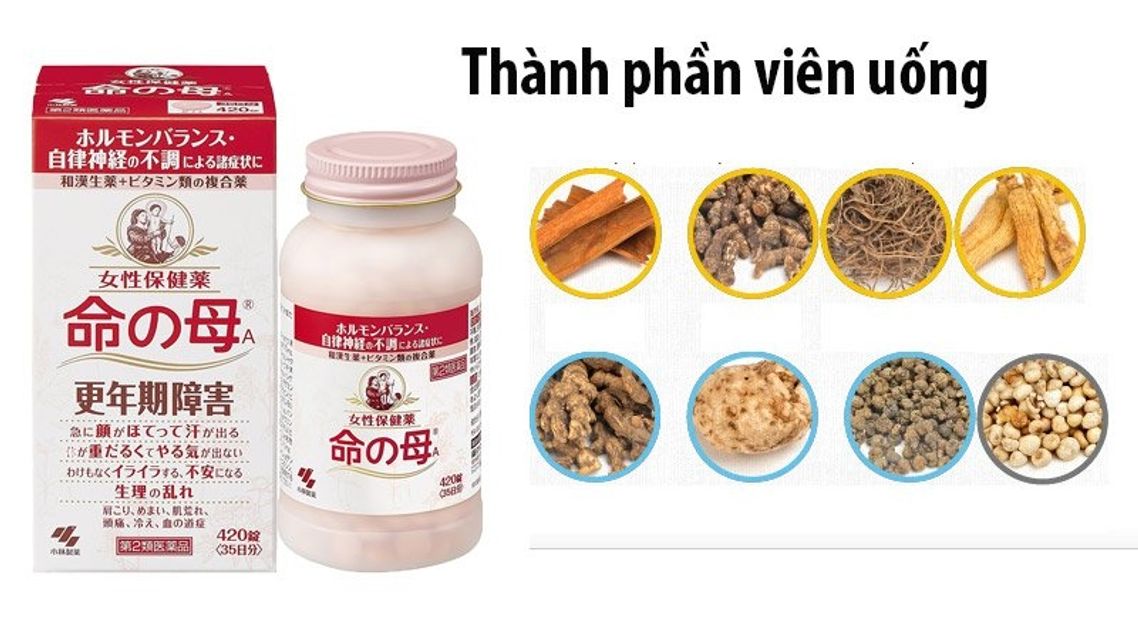Vi&ecirc;n uống hỗ trợ tiền m&atilde;n kinh Kobayashi