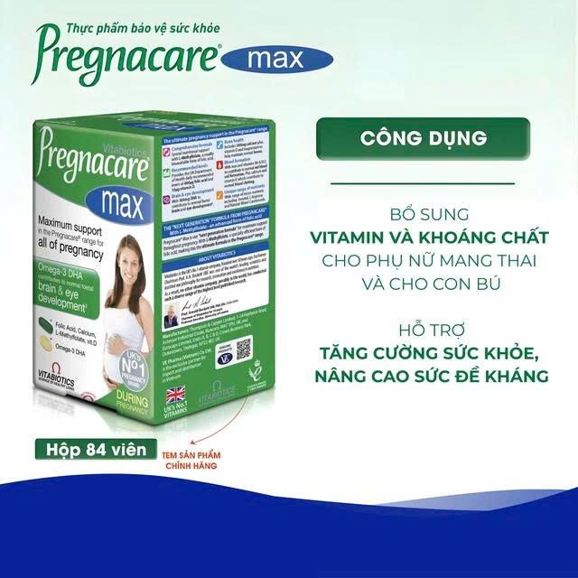Hướng dẫn sử dụng Pregnacare Max