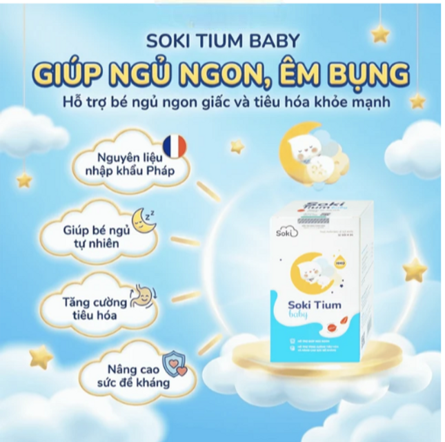 Bột h&ograve;a tan Soki Tium Baby