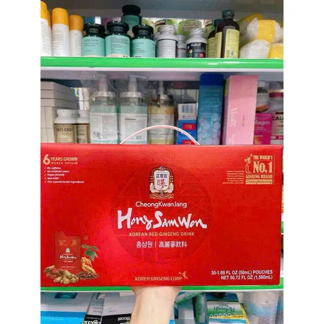 Nước Hồng Sâm HongSamWon Mỹ 30 gói