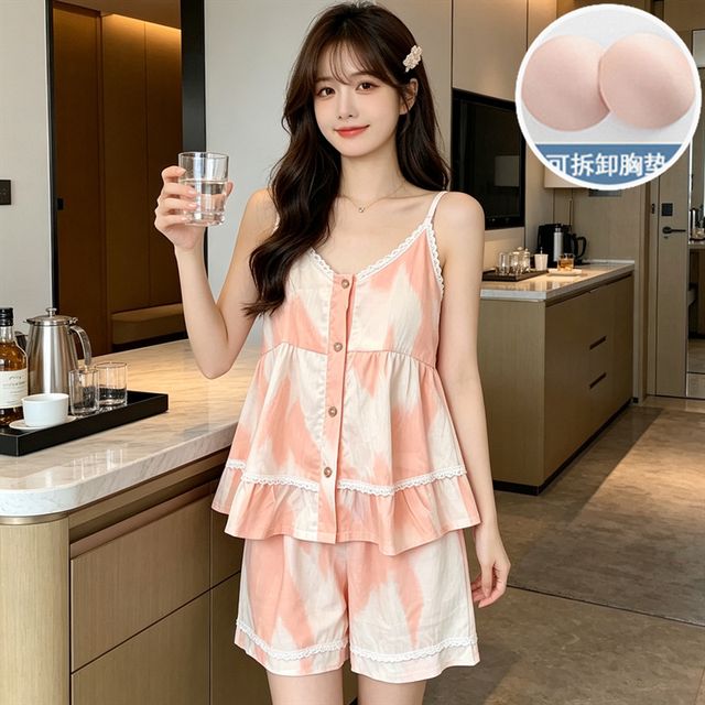 Bộ Đồ Ngủ Nữ Cotton M&ugrave;a H&egrave;