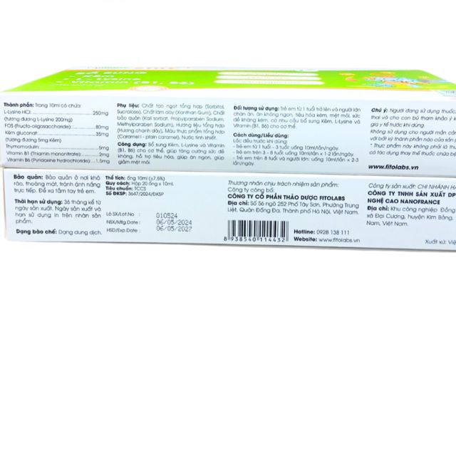 Thực phẩm bổ sung Kẽm ZinC FITOLABS cho trẻ