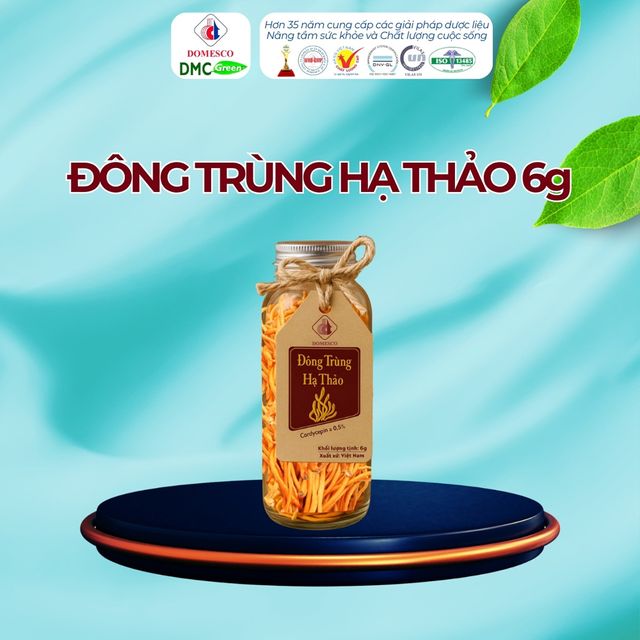 Đ&ocirc;ng Tr&ugrave;ng Hạ Thảo sấy kh&ocirc; chai 6g