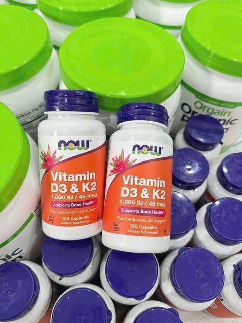 NOW Vitamin D3 & K2 1000 iu 120 viên