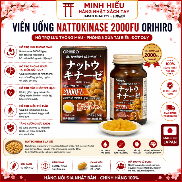 H&igrave;nh ảnh sản phẩm Nattokinase Orihiro