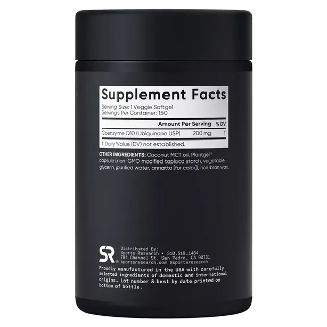 Vi&ecirc;n Uống Hỗ Trợ Tim Mạch Sports Research CoQ10 200 mg