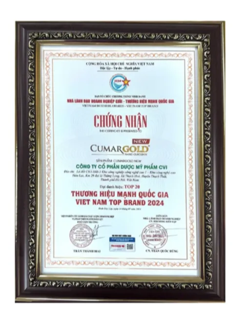 C&ocirc;ng nghệ b&agrave;o chế CumarGold Nano Curcumin New CVI