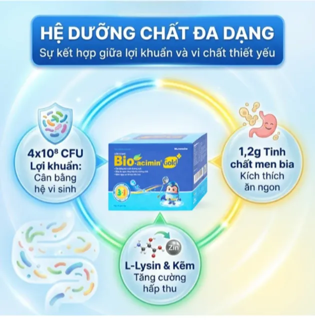Cốm vi sinh Bioacimin Gold Meracine