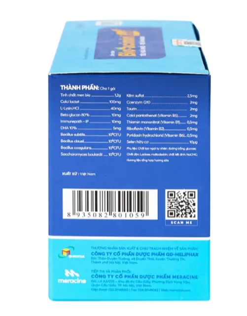 Cốm vi sinh Bioacimin Gold Meracine
