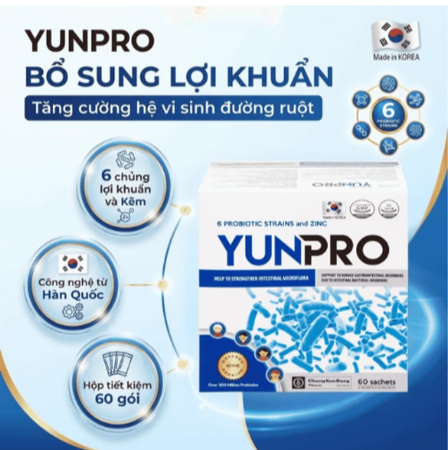 Men vi sinh Yunpro