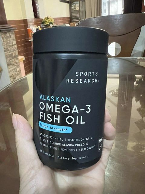 Dầu c&aacute; Omega 3 Fish Oil Sports Research 90V Mỹ