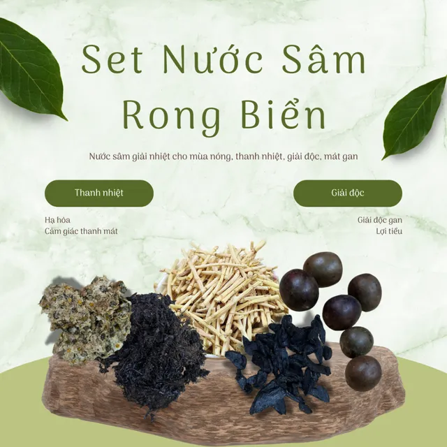 Set nấu Nước S&acirc;m Rong Biển