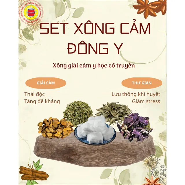 Sản phẩm Set X&ocirc;ng sản phẩm thảm thực Giải Cảm Đ&ocirc;ng Y Phước Sanh Pharma