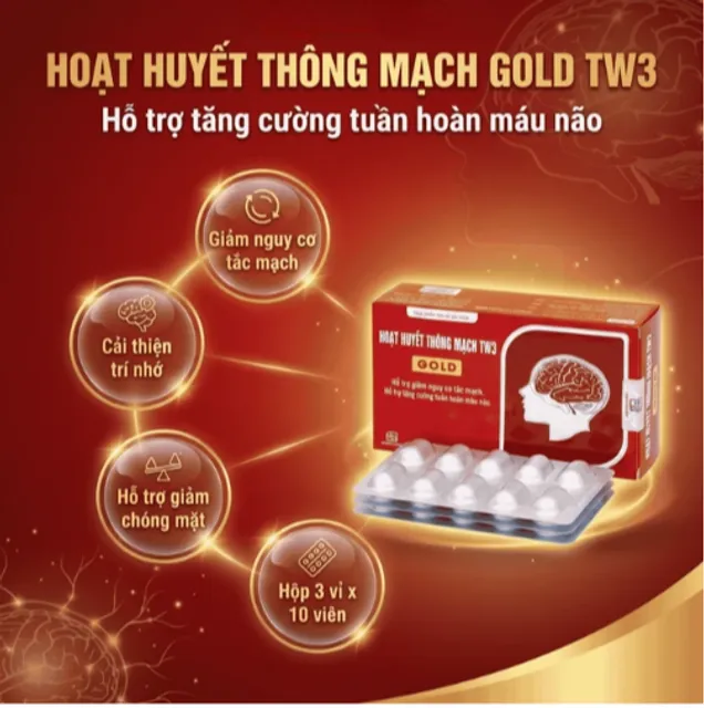 Sản phẩm Hoạt Huyết Th&ocirc;ng Mạch Gold TW3