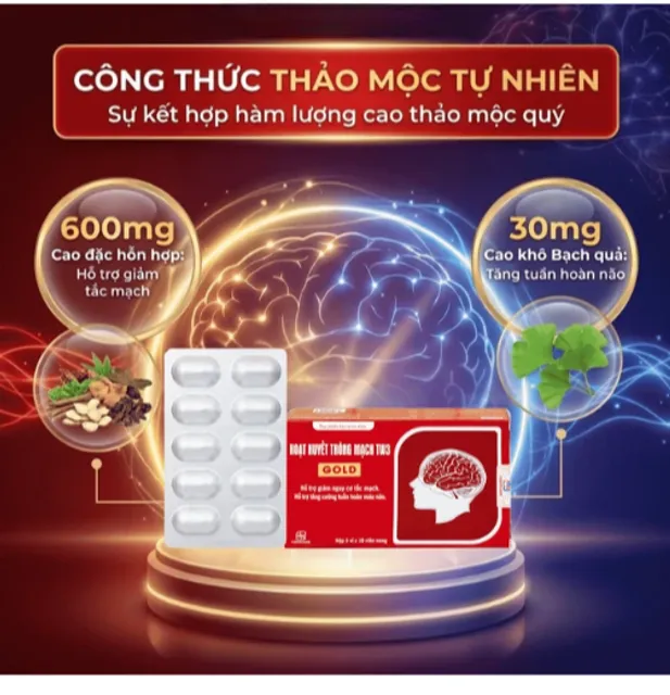 Hướng dẫn sử dụng vi&ecirc;n uống Hoạt Huyết Th&ocirc;ng Mạch Gold TW3