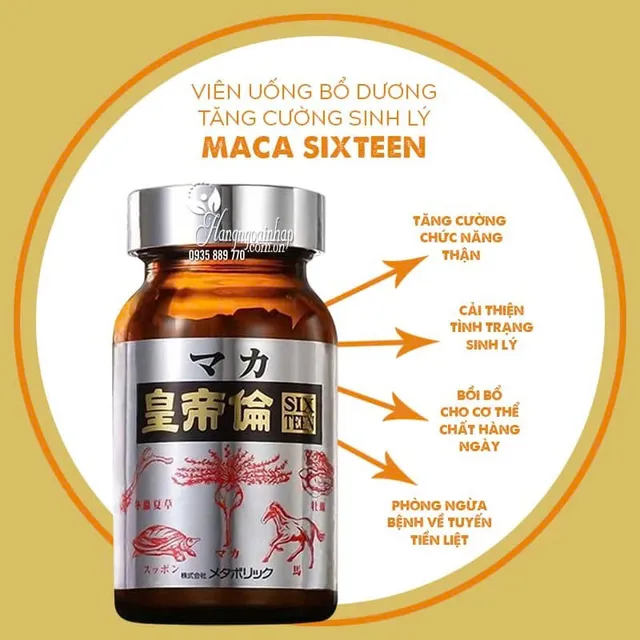 Vi&ecirc;n Uống Maka Sixteen Nhật Bản